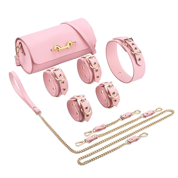 Cool BDSM Set With Bag / Erotic Toys For Adult Games / Unisex Genuine Leather 4 PC Kits - EVE's SECRETS
